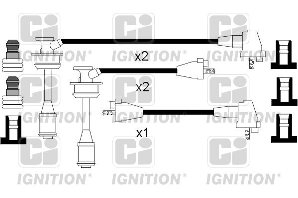 QUINTON HAZELL Комплект проводов зажигания XC625